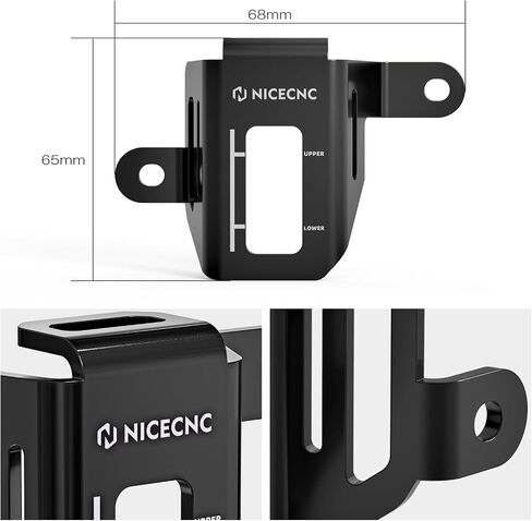 NICECNC Motorcycles Rear Brake Fluid Reservoir Cover Aluminum Protection Compatible with Kawasaki KLR650 2008 2009 2010 2012 2013 2014 2015 2016 2017 2018, Green in Saudi Arabia