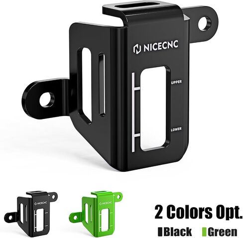 NICECNC Motorcycles Rear Brake Fluid Reservoir Cover Aluminum Protection Compatible with Kawasaki KLR650 2008 2009 2010 2012 2013 2014 2015 2016 2017 2018, Green in Saudi Arabia
