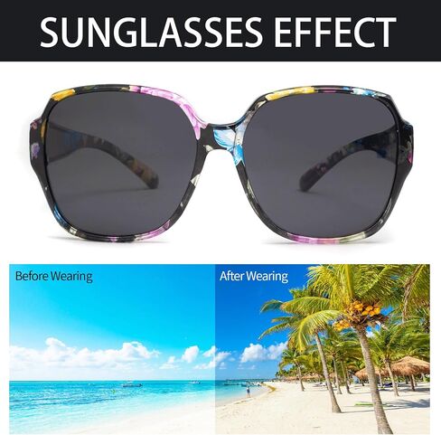 Sunglasses Fit Over Glasses for Men Women Fit Over Prescription Glasses Lightweight Square Frame, Polarized Lenses UV Protection in Saudi Arabia