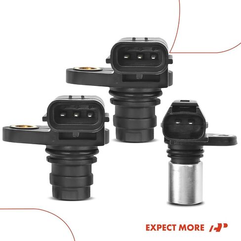 A-Premium 3-PC Engine Camshaft Crankshaft Position Sensors Compatible with Volvo S60 2012, C70 2006-2009/2013-2013, C30 2007-2013, S40 2004-2011, V50 2005-2011, 2.4L 2.5L, Replace# 86584950 in Saudi Arabia