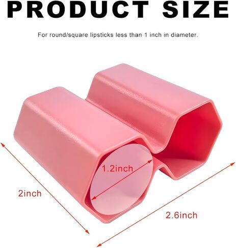 Car Chapstick Holder, Strong Adhesive Upright Vehicle Lip Balm Holder with Double Tube, Space Saving Automotive Interior Lipstick Organizer for Women Men, Car Accessories (Black) in Saudi Arabia