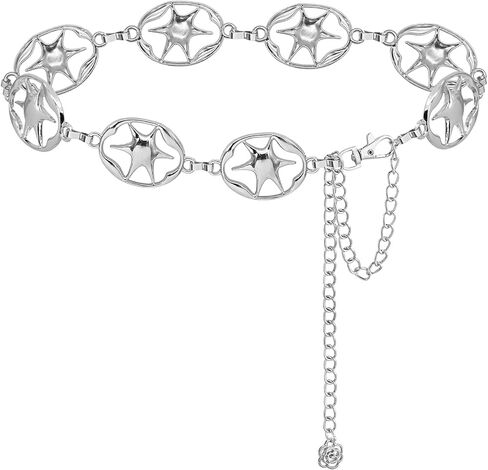 LIMHOO Women's Metal Waist Chain Belts Gold Silver Link Belt for Dresses in Saudi Arabia