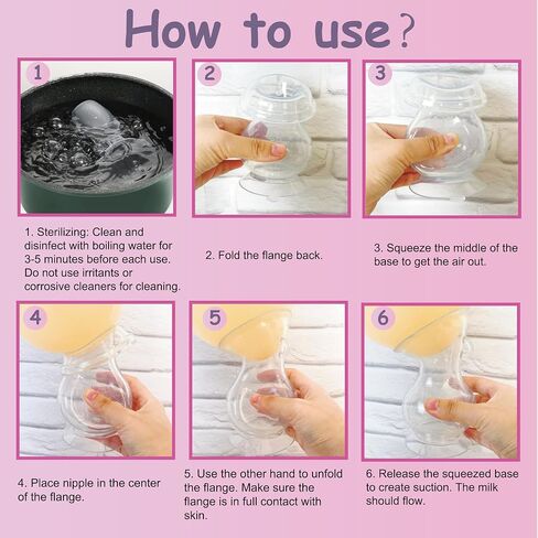 Amplim Manual Breast Pump | Two Pack Food Grade Silicone Milk Collector for Breastfeeding Nursing Mom with Stopper and Lanyard | Registry Essentials for Newborn, Infant, Baby | 5 oz (Pink Blue/Green) in Saudi Arabia
