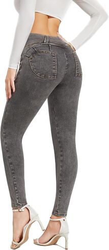 CROSS1946 Crossover Skinny Jeans for Women High Waist Criss Cross Stretch Slimming Denim Trousers Pants in Kuwait