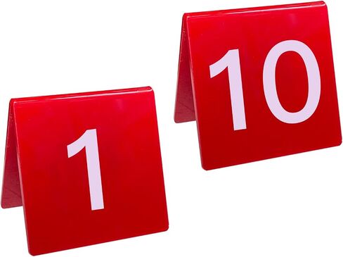 1-25 رقم طاولة الخيمة من الفولاذ المقاوم للصدأ للمطاعم والمقاهي والحانات مقاس 2 × 2 بوصة باللون الأسود in Kuwait