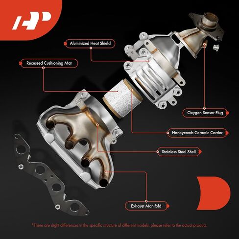 مجموعة المحول الحفاز لمشعب العادم الأيسر A-Premium متوافقة مباشرة مع Toyota 4Runner 2003-2004 وLexus GX470 2003-2004، 4.7L، متوافق مع EPA، استبدال # 1710550170 in Saudi Arabia