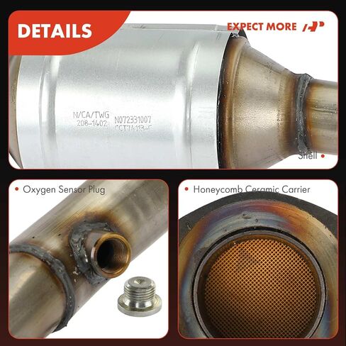 مجموعة المحول الحفاز لمشعب العادم الأيسر A-Premium متوافقة مباشرة مع Toyota 4Runner 2003-2004 وLexus GX470 2003-2004، 4.7L، متوافق مع EPA، استبدال # 1710550170 in Saudi Arabia