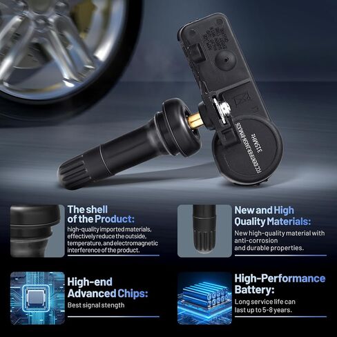 مستشعر TPMS 13586335 لمستشعر مراقبة ضغط الإطارات GM 315Mhz متوافق مع Chevy Silverado Suburban Tahoe، متوافق مع GMC Sierra Yukon، متوافق مع Cadillac ATS CTS Escalade in Kuwait