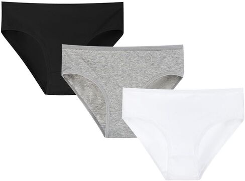 Women's Mid-Rise Cotton Bikini Underwear with Soft Stretch & Breathable Briefs in Saudi Arabia