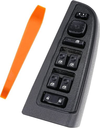 قفل الباب الجانبي للسائق الأمامي ومفتاح طاقة النافذة ومجموعة الإطار متوافق مع 2003-2006 Chevy Silverado Avalanche Suburban Tahoe، GMC Sierra Yukon، Escalade، Hummer H2.Replace #15883319، 920-022 in Saudi Arabia