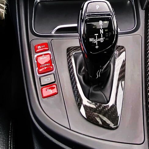 سيارة والعتاد لوحة التحكم P زر التبديل استبدال الرياضة ECOPRO قبالة غطاء زر لسيارات BMW 1 2 3 4 سلسلة F20 F21 F22 F23 F30 F31 F34 F35 F32 (أسود-3 أزرار) in Kuwait