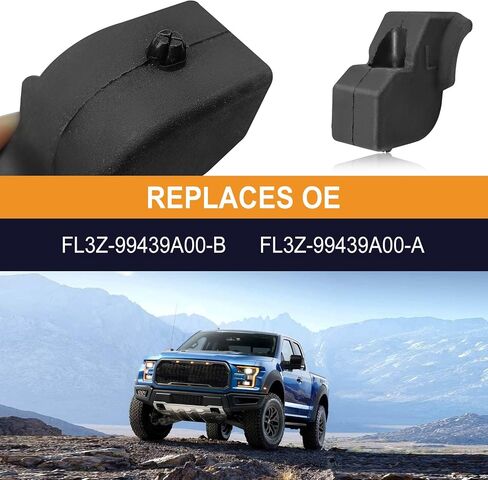 Tailgate Rubber Bumper Cushions Kit - Left & Right Side with 4 Metal Bolts - Compatible with 2015-2022 Ford F-150 (5.5' Bed) - Replaces OEM FL3Z-99439A00-A & FL3Z-99439A00-B (2-Pack) in Saudi Arabia