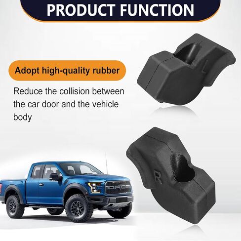 Tailgate Rubber Bumper Cushions Kit - Left & Right Side with 4 Metal Bolts - Compatible with 2015-2022 Ford F-150 (5.5' Bed) - Replaces OEM FL3Z-99439A00-A & FL3Z-99439A00-B (2-Pack) in Saudi Arabia