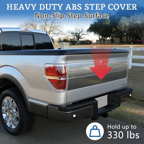 مجموعة ممتص الصدمات الخلفي F150 متوافقة مع المصد الخلفي 2009-2014 F150 مع فتحة مستشعر وقوف السيارات مع وصلة سحب F150 استبدال المصد الخلفي لـ FO1103171، FO1106362 (أسود) in Saudi Arabia