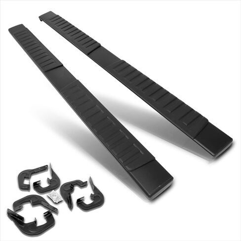 6" Silver Aluminum Running Boards Side Steps Nerf Bars Compatible with 07-19 Chevy Silverado/GMC Sierra Extended Cab (Pair) in Saudi Arabia