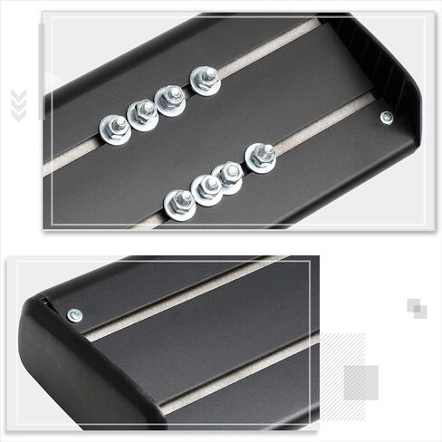 6" Silver Aluminum Running Boards Side Steps Nerf Bars Compatible with 07-19 Chevy Silverado/GMC Sierra Extended Cab (Pair) in Saudi Arabia