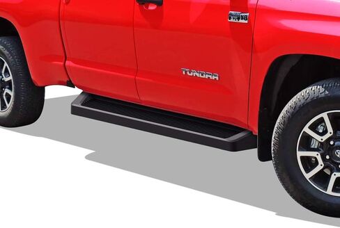 APS Premium Running Boards 6in Black Compatible with Toyota Tundra Double Cab 07-21 in Saudi Arabia