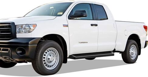 APS Premium Running Boards 6in Black Compatible with Toyota Tundra Double Cab 07-21 in Saudi Arabia
