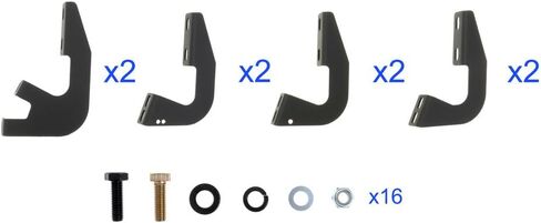 APS Premium Running Boards 6in Black Compatible with Toyota Tundra Double Cab 07-21 in Saudi Arabia