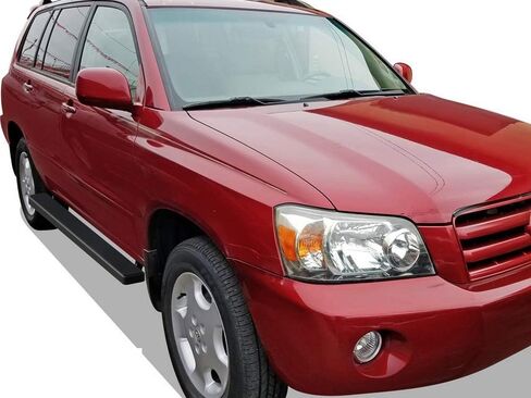 لوحات تشغيل APS (قضبان Nerf ذات خطوات جانبية) متوافقة مع Toyota Highlander 2001-2007 وLexus RX330 RX400H 2004-2009 (مطلية بمسحوق أسود من الفولاذ المقاوم للصدأ 5 بوصات) in Saudi Arabia