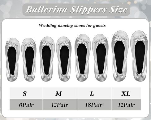 Jecery 48 Pairs Pink Floral Bridal Shower Supplies Wedding Foldable Flat Set Ballerina Slippers Floral Party Signs Portable Travel Ballet Flat Bulk Wedding Dancing Shoes for Guests Bridesmaids in Kuwait