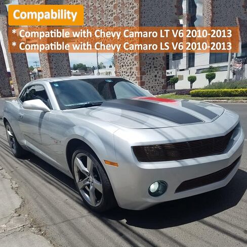 الجبهة السوداء البليت مصبغة إدراج كومبو ل 2010-2013 تشيفي كامارو LT/LS V6 فانتوم نمط الرئيسي العلوي السفلي الوفير الألومنيوم الخام الشواية in Saudi Arabia