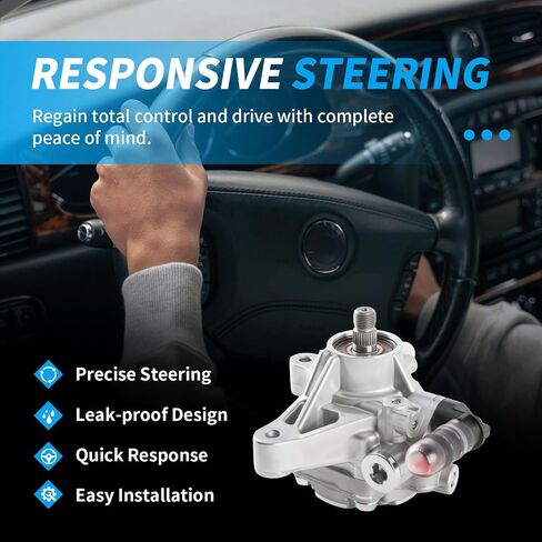 Power Steering Pump Compatible With 2008-2012 Honda Accord 2.4L 21-5495 in Saudi Arabia