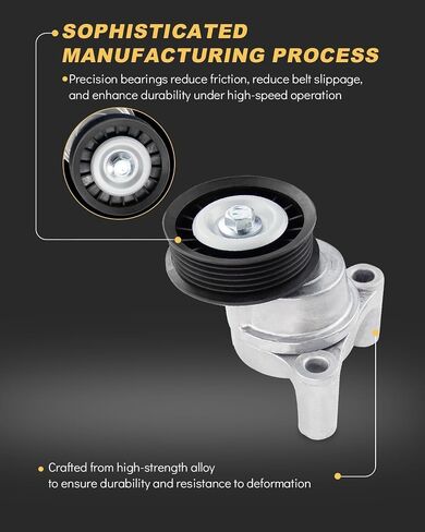 AATEE 39083 Belt Tensioner Assembly For:-Chevy Silverado 1500 Express Suburban Tahoe Colorado For:-GMC Sierra Yukon XL Savana Canyon For:-Cadillac Escalade For:-Hummer H2 2009-2020 OE# 19193110 89397 in Saudi Arabia