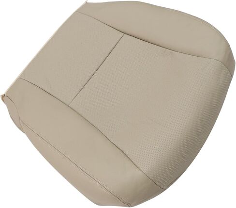 Priprilod Tan Perforated Leather Driver & Passenger Side Bottom Replacement Seat Cover Compatible with Lexus LS460 600h 2007 2008 2009 2010 2011 2012 in Saudi Arabia