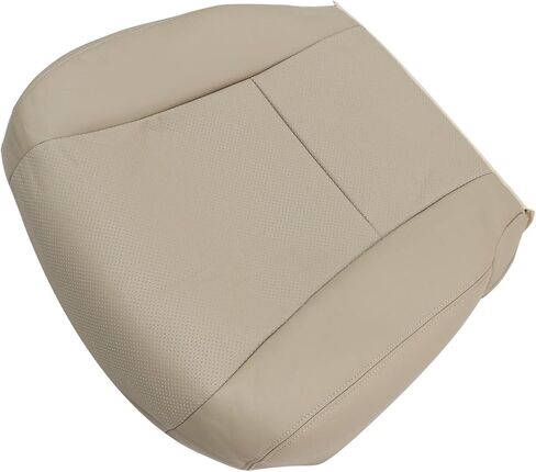 Priprilod Tan Perforated Leather Driver & Passenger Side Bottom Replacement Seat Cover Compatible with Lexus LS460 600h 2007 2008 2009 2010 2011 2012 in Saudi Arabia
