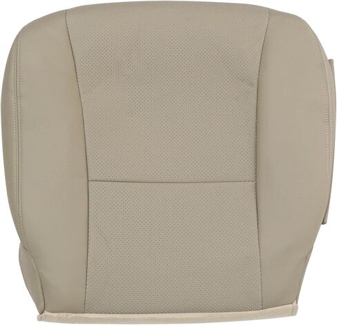 Priprilod Tan Perforated Leather Driver & Passenger Side Bottom Replacement Seat Cover Compatible with Lexus LS460 600h 2007 2008 2009 2010 2011 2012 in Saudi Arabia