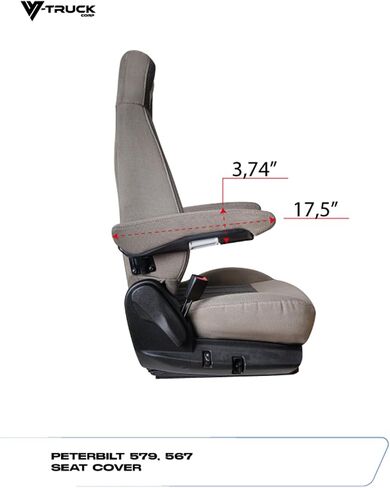 مجموعة غطاء ARMREST لجهاز Kenworth T680، T880، W990 - مقاس مخصص in Saudi Arabia