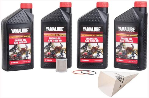 Tusk 4-Stroke Oil Change Kit Yamalube All Purpose 10W-40 Compatible with Yamaha Big Bear 2x4 350 1996-1999/Big Bear 4X4 400 200-2006 in Saudi Arabia