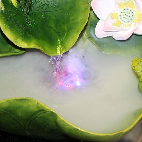 Outdoor Fountains Lotus Flowing Water Fountain, Floor Standing Ornaments, Floor Circulating Water Fountain, for Office and Home Décor Garden Water Fountain in Saudi Arabia