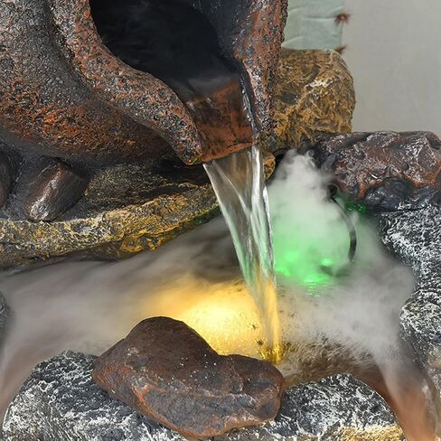 Outdoor Fountains Water Fountain- Indoor Outdoor Floor Standing Fountain Waterfall, Outdoor Fountains Garden for Garden Patio Backyard Porch Home Art Decor Garden Water Fountain(102*55*108CM) in Saudi Arabia