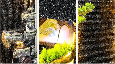 Outdoor Fountains Indoor/Outdoor Garden Water Fountain with LED Lights, Large Rockery Floor-Standing Fountain, Waterfall Feature for Home Garden Decor Garden Water Fountain in Saudi Arabia