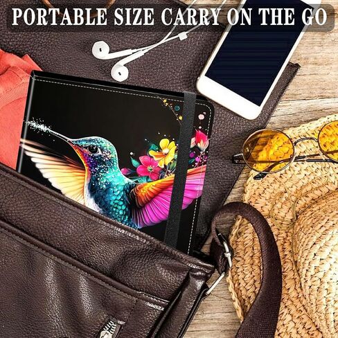 Photo Album 4x6 Photos - 120 Photos Capacity PU Leather Cover,cute small photo album with Strong Elastic Band,for Wedding baby Travel Family photo book Album - Beautiful Northern Lights 2 in Kuwait