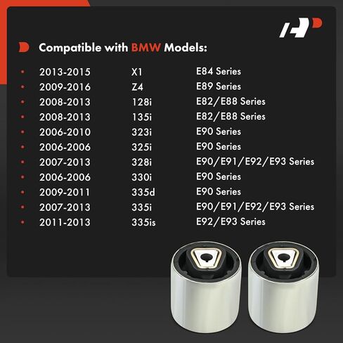 A-Premium 2 x Front Lower Inner Forward Control Arm Bushing Kit, Compatible with BMW 128i 2008-2013, 135i 2008-2013, 323i 2006-2010, 325i 2006, 328i 2007-2013, 330i 2006, 335d, 335i, 335is, X1, Z4 in Saudi Arabia
