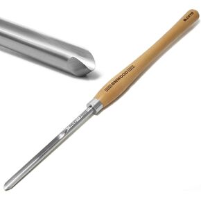 Cryo M2 HSS Diamond Parting Tool 3/16" with 12-1/2" Beech Handle for Woodturning Chisels