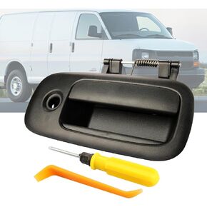Outside Exterior Sliding Door Handle，Compatible with 1996-2009 Chevy Express 1500 2500 3500 Van Cargo,Replaces OE 83373,10359096（Located on The Rear Passenger Side of The Van）