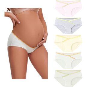Embossed Maternity Underwear, Pregnancy Postpartum Panties, Under Bump Bikinis