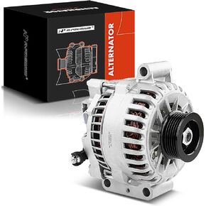 A-Premium Alternator Compatible with Ford Freestar 2004 2005 2006 2007 3.9L 4.2L & Mercury Monterey 2004-2007 4.2L, 12V 135Amp Clockwise 6-Groove Pulley, Replace# 3F2U-10300-AA, 6F2Z-10346-BA