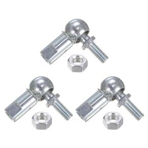 3 Pcs CS10 Angle Ball Joint - [M6 Left Hand Thread] A3 Steel Ball Socket Universal Joints for Automotive, Hinged Door