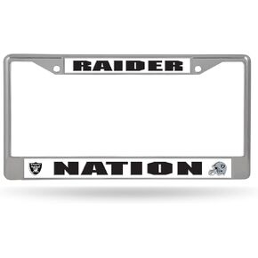 Rico Industries NFL Unisex-Adult Standard Chrome License Plate Frame