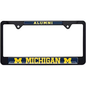 University of Michigan Alumni Black License Plate Frame