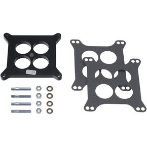 Trans-Dapt Performance 2370 Plastic Phenolic 4 Barrel Carb Spacer Ported 0.5 in. Incl. Gaskets/Studs/Nuts/Washers Plastic Phenolic 4 Barrel Carb Spacer
