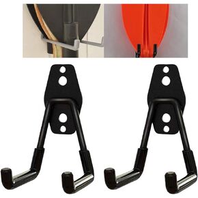 Kayak Oars Holds Rack, Paddle Mount Hanger, Kayak Paddle Wall Hanger, Paddle Rack Perfect for Display & Storage Wall Mounts, for Oar Hangers for Garage, Dock or Shed, NO Paddle - 2-Pcs