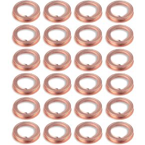 Pack-12 M12 Copper Oil Drain Plug Gasket Crush Washers Seal, Replacement for The Part # 11026-01M02, for Nissan Rogue Sentra Xterra Altima Frontier Armada Jukes 350Z Infiniti G35 G37 (Gold)