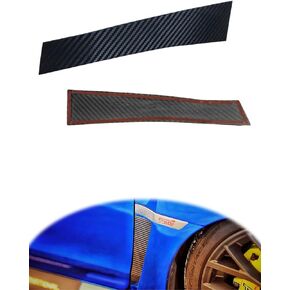Fender Vent Insert Cover Exterior Overlay For SUBARU WRX/WRX STI 2015-2021 Real Dry Carbon Fiber Lightweight Strong with UV-Resistant Clear Coating I Aggressive Updated Look(2PCS/PAIR)