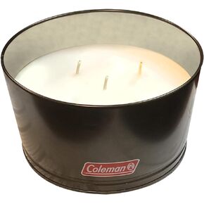 Coleman Outdoor Citronella Candle, Decorative 3-Wick Tin Bucket Candle for Patio, Backyard, Outdoor, Camping Candle, Black Tin Bucket Candle, Up to 35 Hours Burn time, 20oz